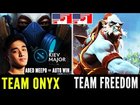 Onyx Abed Meepo Vs Freedom [Kiev Major - NA Qualifiers] Dota 2