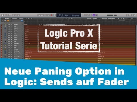 Neue Paning Option in Logic X: Sends auf Fader || Logic X Tutorial deutsch