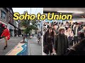 From Soho To Union Station Downtown Toronto Light Rain Walk Fall 2025