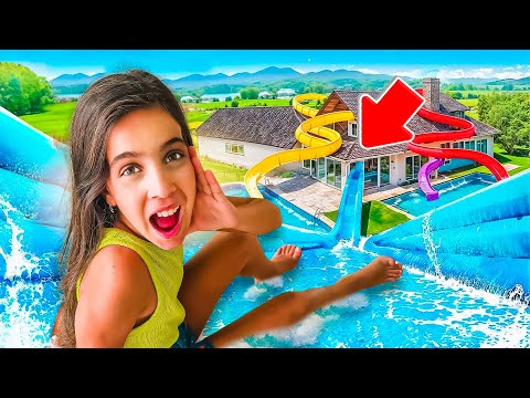 WE BUILT A WATER PARK IN OUR HOUSE AND INVITED MANY FRIENDS