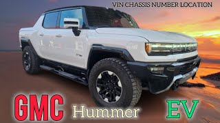 GMC HUMMER EV 2024 VIN CHASSIS NUMBER LOCATION, #foryou