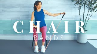 Seated Strength Workout / Chair Exercises with Resistance Bands for Seniors & Beginners