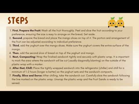 PROCEDURE TEXT “HOW TO MAKE FRUIT SANDO” 🥭✨