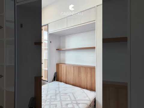 一面柜，藏下一张床｜小空间隐藏式折叠床设计