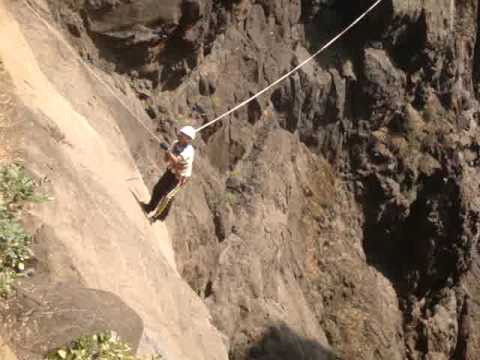 550 ft Swing using a rope by Nachiket Joshi