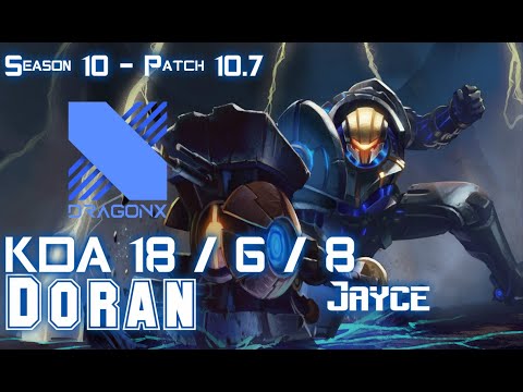 DRX Doran JAYCE vs MAOKAI Top - Patch 10.7 KR Ranked