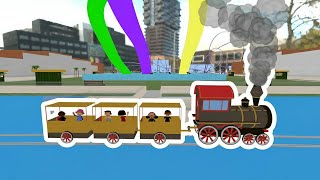 Water Slide Adventure Park 3d - part 2 - water park Simulator Gameplay Walkthrough - Train on water