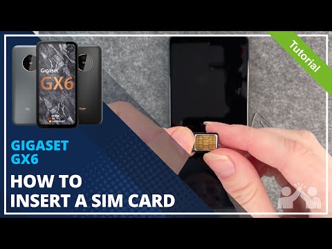 Gigaset GX6 - How to insert a SIM card • 📲 • 📶 • ✅ • | Tutorial