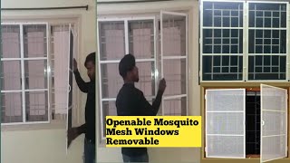 Openable Window Mosquito Mesh Removable Frame KGN Services Hyderabad 7676696786