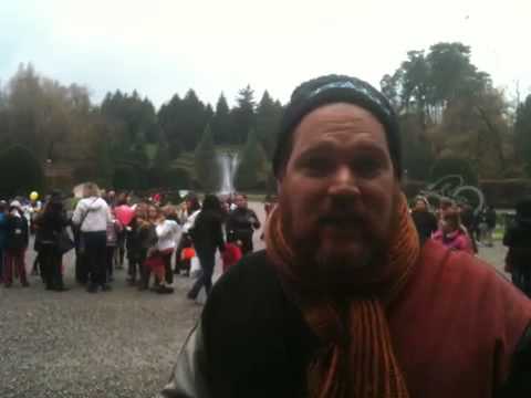 Martin alla testa della marcia dei bambini