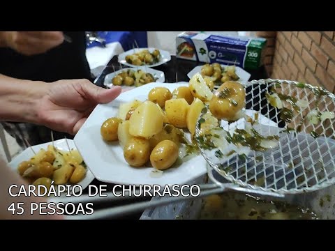 CHURRASCO PARA 45 PESSOAS