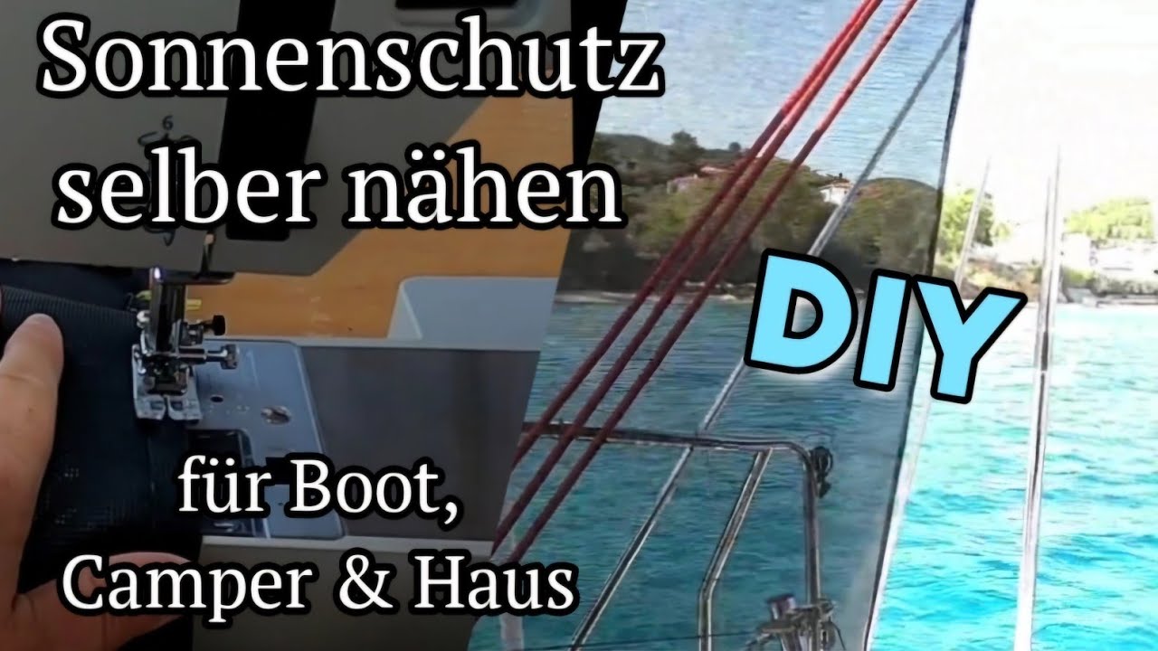 Sewing sun protection - for boat, camper, or home DIY #textilescreens #Soltis86 #Tenax #Soltis #sailing