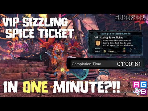Farming VIP SIZZLING SPICE TICKET in 1 minute