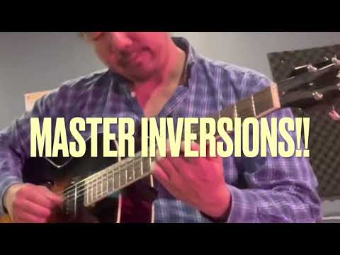 Practicing Chord Inversions over the 12 Bar Blues(A Minor) - Guitar Lesson