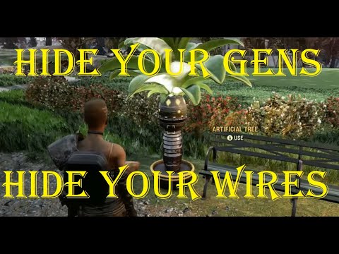 C.A.M.P Quick Tip! How to get power outside with no visible wires or generators FO76 Camp tutorial