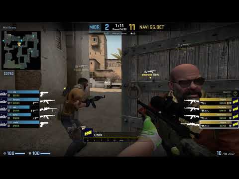 CS:GO POV Demo Na'Vi S1mple (24/15) vs MIBR (de_dust2)