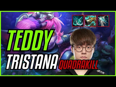 TEDDY - TRISTANA vs KAI'SA ADC - KR GRANDMASTER - PATCH 11.10 QUADRAKILL