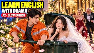 She Married a Garbage Collector—Not Knowing He Was a Billionaire | Slow English Story (A2)