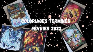Coloriages terminés Février 2022 - Finished pages