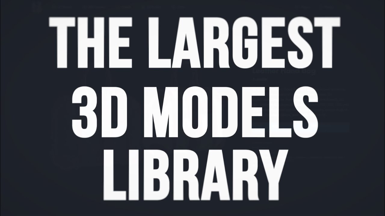 The largest library of 3D models - A23D