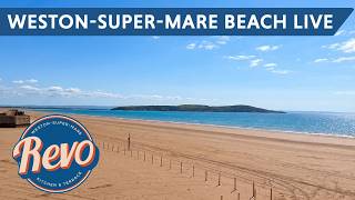 Weston-Super-Mare Beach Live @ Revo Kitchen live webcam