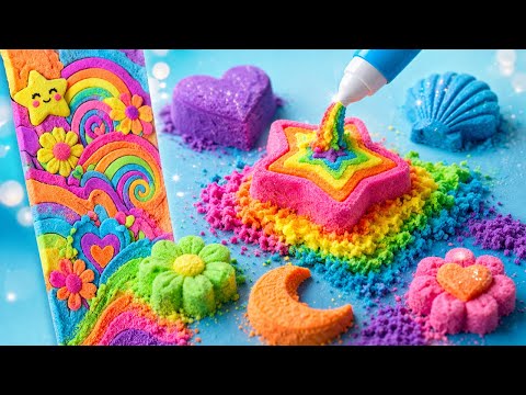 How to Draw Colorful Accessories with Magic Sand Sand Art Painting ✨🎨