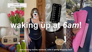 *6AM* MORNING ROUTINE!⛅️ productive days, spring clothing haul, cooking & working from home!