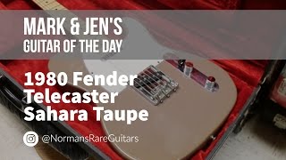 Video thumbnail for 1980 Fender Telecaster Sahara Taupe | Guitar of the Day by Normans Rare Guitars