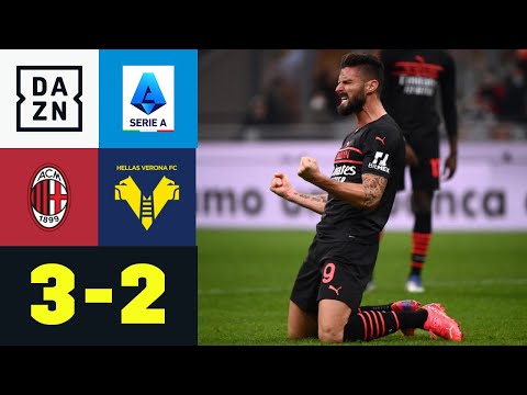 Nach 0:2-Rückstand! Milan siegt dank Slapstick-Eigentor: AC Mailand - Verona 3:2 | Serie A | DAZN