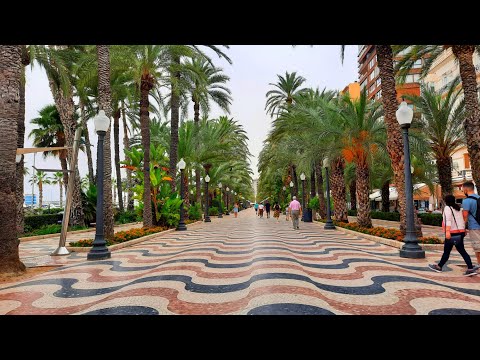 4K walk in ALICANTE,beach full of tourists! #alicante #spain #walk #tour