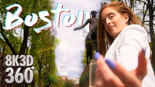 Follow the Footstep of American Revolutionaries - FLYING OVER BOSTON in this 8K 360 VR Historic Tour