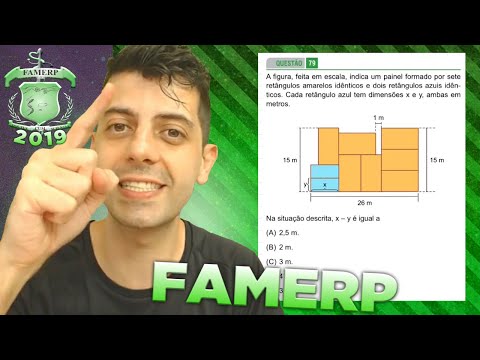 FAMERP 2019 - Q79 Math - The figure, drawn to scale, shows a panel made up of seven