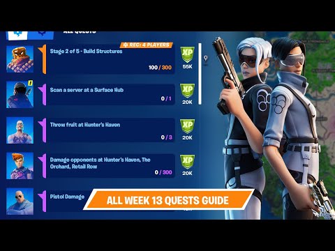 All Week 13 Epic and Legendary Quest Challenges Guides in Fortnite Chapter 2 Season 5
