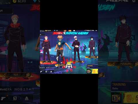 BONEX X JUJUTSU KAISEN 🔥☠️ #freefire