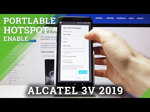 How to Create Portable Hotspot in ALCATEL 3V 2019 – Share Internet Connection
