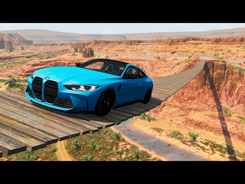 Cars vs Suspension Bridge – BeamNG.Drive