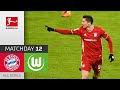 2x Lewandowski in Comeback Win | Bayern München - VfL Wolfsburg | 2-1 | All Goals | MD 12 – 2020/21