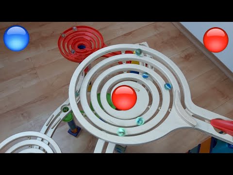 HAPE QUADRILLA MARBLE RUN IDEA CYCLONE ASMR EP20 HABA MARBLE RACE | ASMR HEALING | COUNTRYBALLS