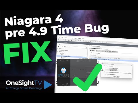 FIX! Niagara 4 pre 4.9 Time Bug Fix