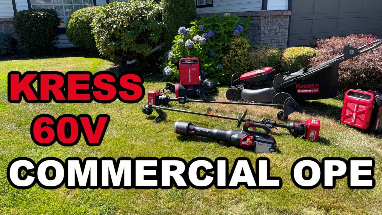 KRESS Commercial Outdoor Power Equipment Detailed First Look & Use