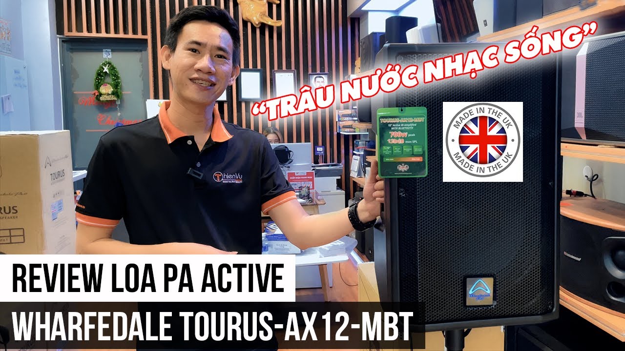video Loa karaoke di động Wharfedale Tourus AX12-MBT chính hãng 0