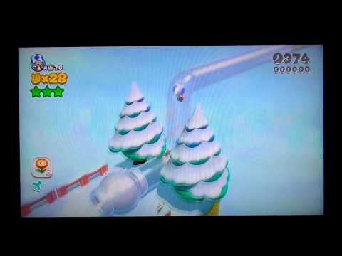 [Super Mario 3D World] World 6-5 Ty-Foo Flurries Speedrun in 57 seconds