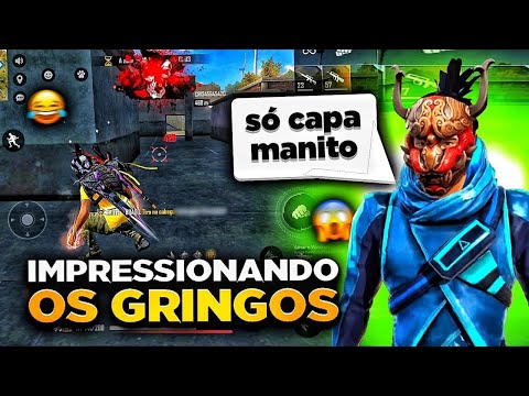 OS GRINGOS FICARAM IMPRESSIONADOS COM A MINHA JOGABILIDADE NO FREE FIRE 👽🔥