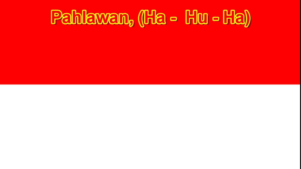 ジンギスカン　インドネシア語版(Hai, Pahlawan)原文歌詞付き