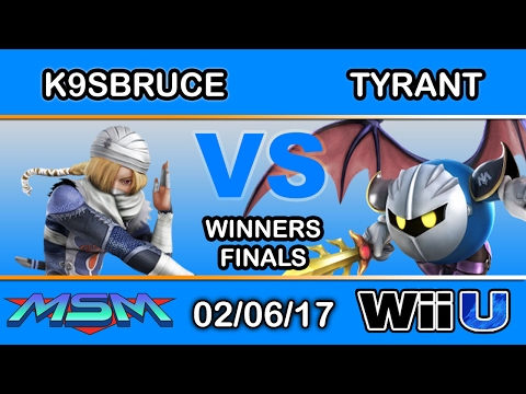 MSM 84 - K9sbruce (Sheik) Vs. Tyrant (Meta Knight) Winners Finals - Smash Wii U