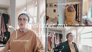 VLOG✨declutter and organize my closet with me 👗