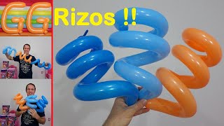 como rizar globos largos - globoflexia facil - globos en espiral - arreglos y decoracion con globos