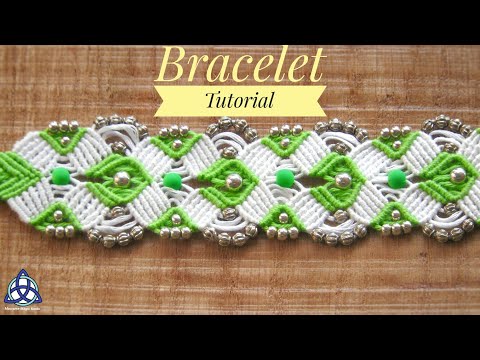 Macrame Bracelet with Beads Tutorial Easy Jewelry Making