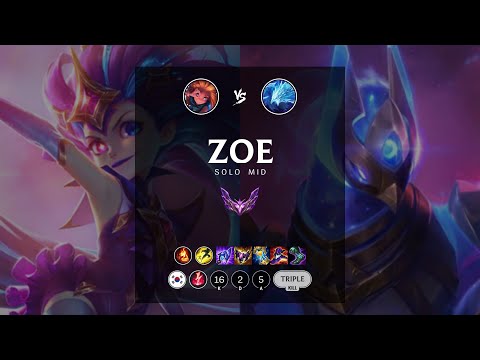 Zoe Mid vs Anivia - KR Master Patch 12.17