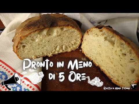 PANE FATTO IN CASA RICETTA DELLA NONNA - Con Lievito di Birra - Facile Veloce e Croccante